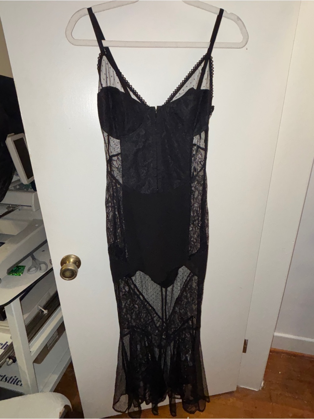 Forever 21 Black Lace Sheer Dress
